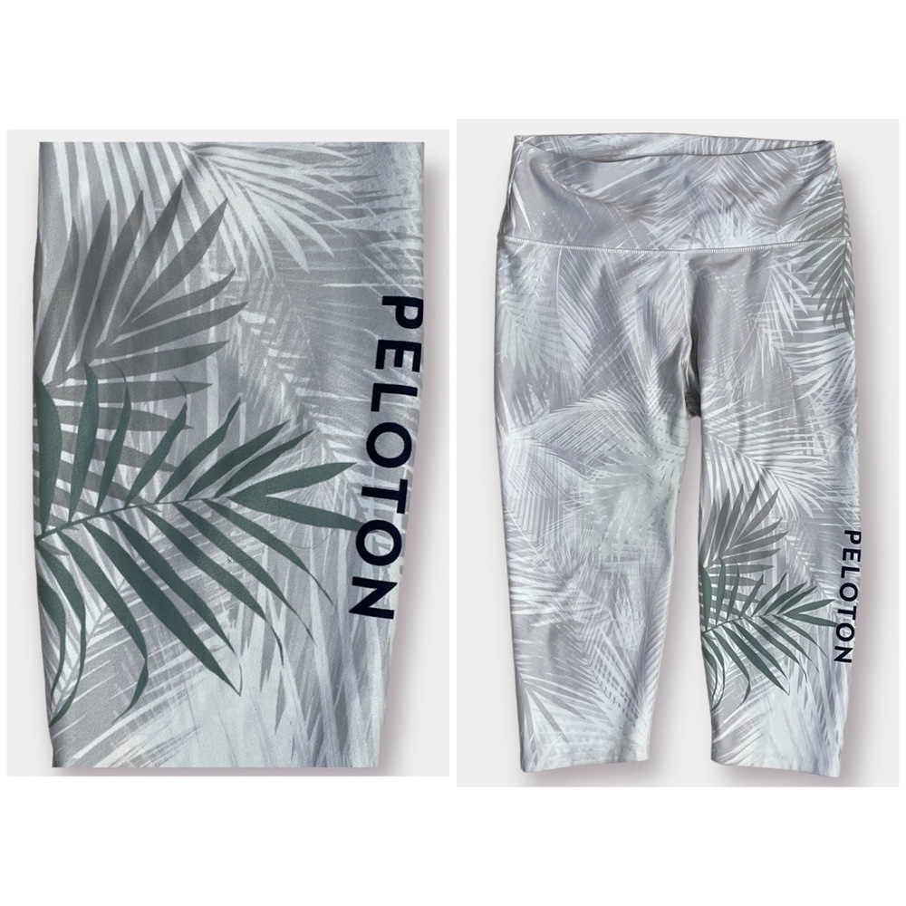 Peloton X WITH White Palm High Waist Leggings Size XXL